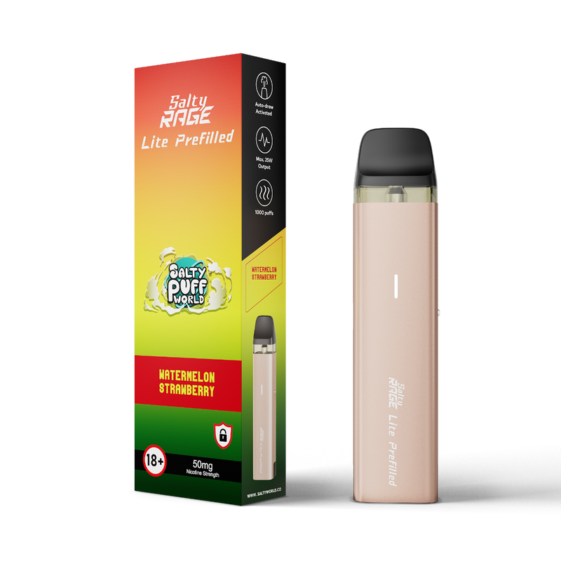 watermelon strawberry salty rage lite pre filled kit watermelon strawberry salty rage lite pre filled kit