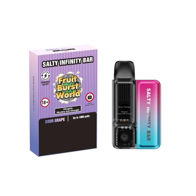 salty infinity bar sour grape disposable vape salty infinity bar sour grape disposable vape