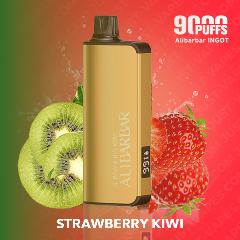 strawberry kiwi – alibarbar ingot – 9000 puffs