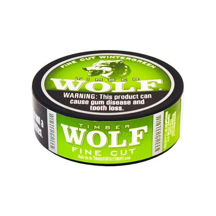 timber wolf wintergreen 1.2oz fine cut
